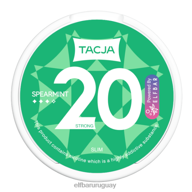 Bolsa de nicotina elfbar tacja - menta verde - 1 paquete - 12 mg/gTH4FV225