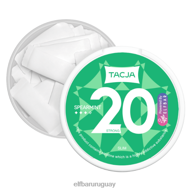 Bolsa de nicotina elfbar tacja - menta verde - 1 paquete - 18 mg/gTH4FV226