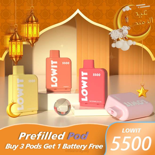 ELFBAR vaina precargada lowit 5500 inhalaciones 2% nic hielo de fresa VHPV140