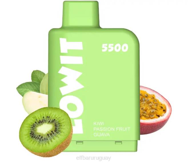 ELFBAR vaina precargada lowit 5500 inhalaciones 2% nic kiwi maracuyá guayaba VHPV139