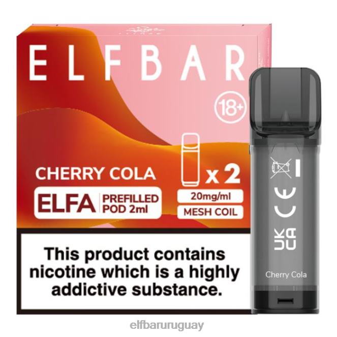 cápsula precargada elfbar elfa - 2 ml - 20 mg (paquete de 2) cola de cereza TH4FV113