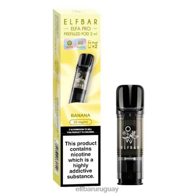 elfbar elfa pro cápsulas precargadas - 20 mg - paquete de 2 banana TH4FV78