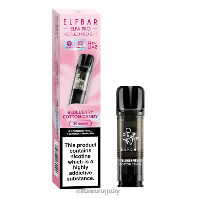 elfbar elfa pro cápsulas precargadas - 20 mg - paquete de 2 nube de arándanos TH4FV97