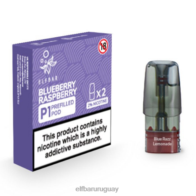 elfbar mate 500 p1 cápsulas precargadas - 20 mg (paquete de 2) frambuesa arándano TH4FV157