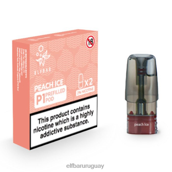elfbar mate 500 p1 cápsulas precargadas - 20 mg (paquete de 2) hielo de durazno TH4FV152
