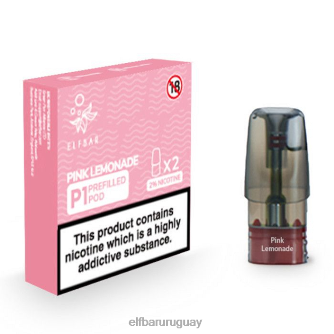 elfbar mate 500 p1 cápsulas precargadas - 20 mg (paquete de 2) limonada rosa TH4FV150