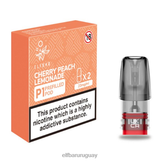elfbar mate 500 p1 vainas precargadas - 20 mg (paquete de 2) limonada de melocotón cerezaTH4FV164