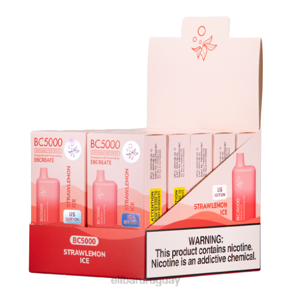 ELFBARV2JJ51Hielo de fresa y limón bc5000 consumidor - 40 mg - individual