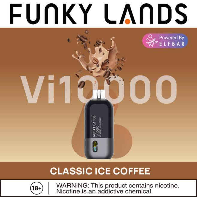ELFBAR Funky Lands desechables vape vi10000 bocanadas café helado clásico VHPV170