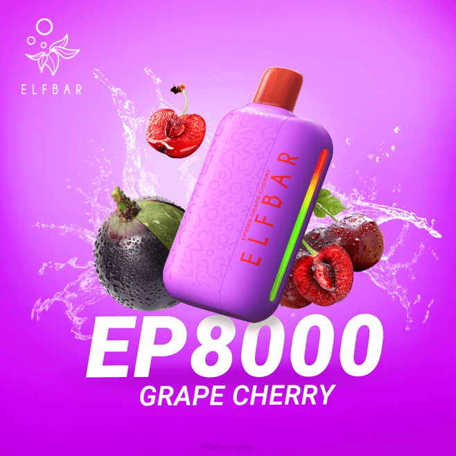 ELFBAR vape desechable nuevos soplos ep8000 hielo de uva VHPV59