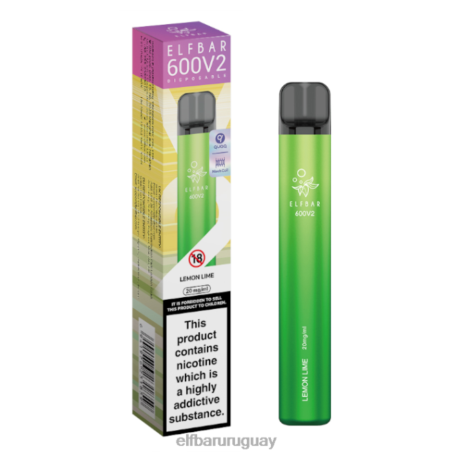 Vaporizador desechable elfbar 600v2 - 20 mg Lima Limon TH4FV15