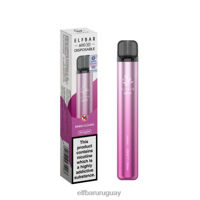 Vaporizador desechable elfbar 600v2 - 20 mg Rinbo nublado TH4FV26