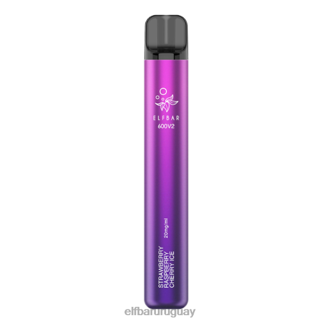 Vaporizador desechable elfbar 600v2 - 20 mg fresa frambuesa cereza hielo TH4FV18