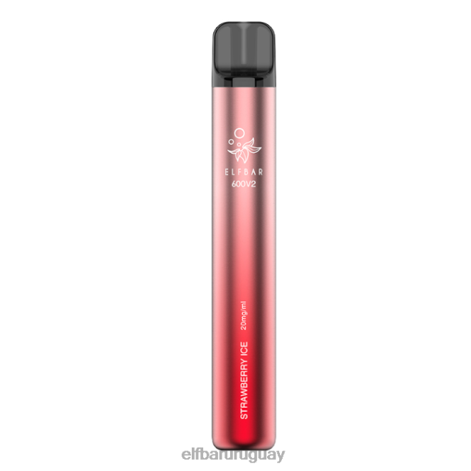 Vaporizador desechable elfbar 600v2 - 20 mg hielo de fresa TH4FV14