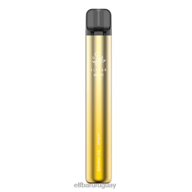Vaporizador desechable elfbar 600v2 - 20 mg hielo de plátano TH4FV9