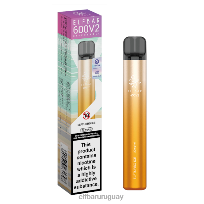 Vaporizador desechable elfbar 600v2 - 20 mg hielo elfturbo TH4FV28