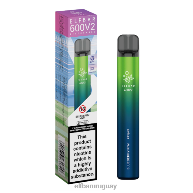 Vaporizador desechable elfbar 600v2 - 20 mg kiwi de arándanos TH4FV23