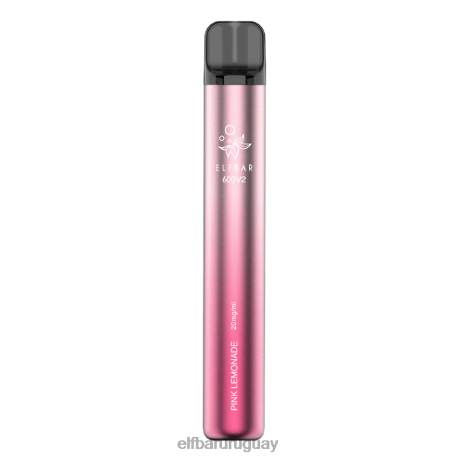 Vaporizador desechable elfbar 600v2 - 20 mg limonada rosa TH4FV7