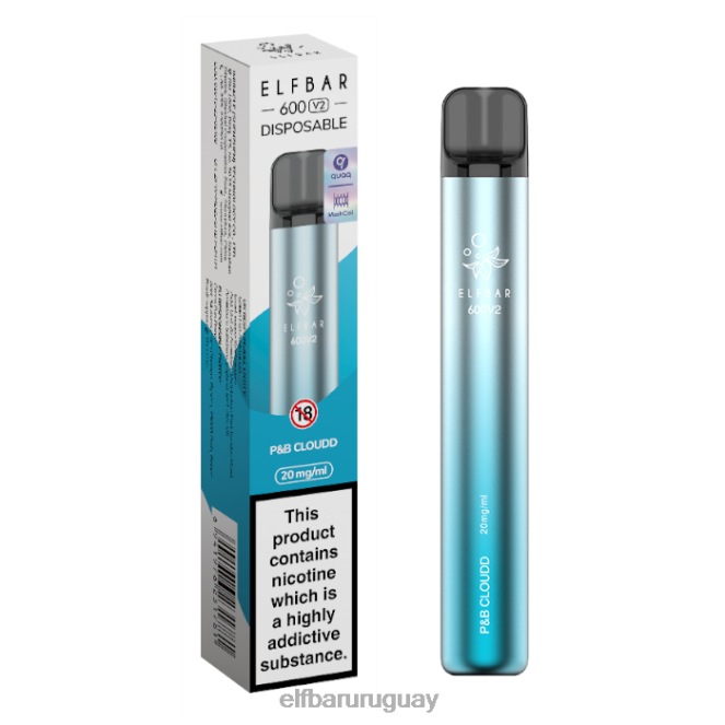 Vaporizador desechable elfbar 600v2 - 20 mg nube p&b TH4FV25