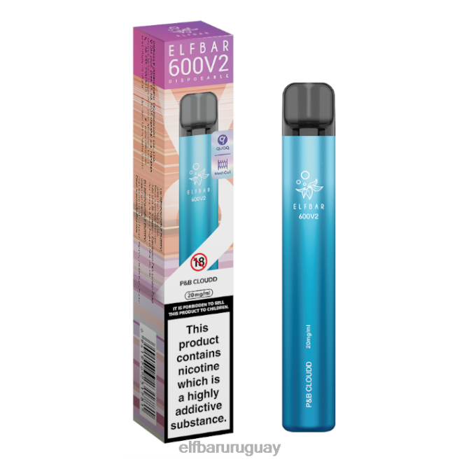 Vaporizador desechable elfbar 600v2 - 20 mg nube p&b TH4FV25