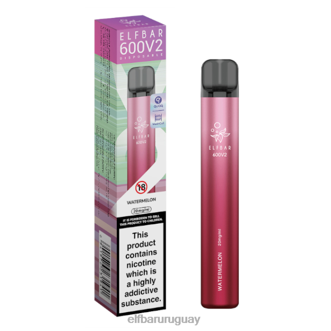 Vaporizador desechable elfbar 600v2 - 20 mg sandía TH4FV4